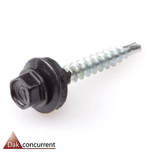 montageschroef kleur.Epdm dakbedekking.daktrim.zwarte daktrim.zelfborende schroef.Pvc dakbedekking